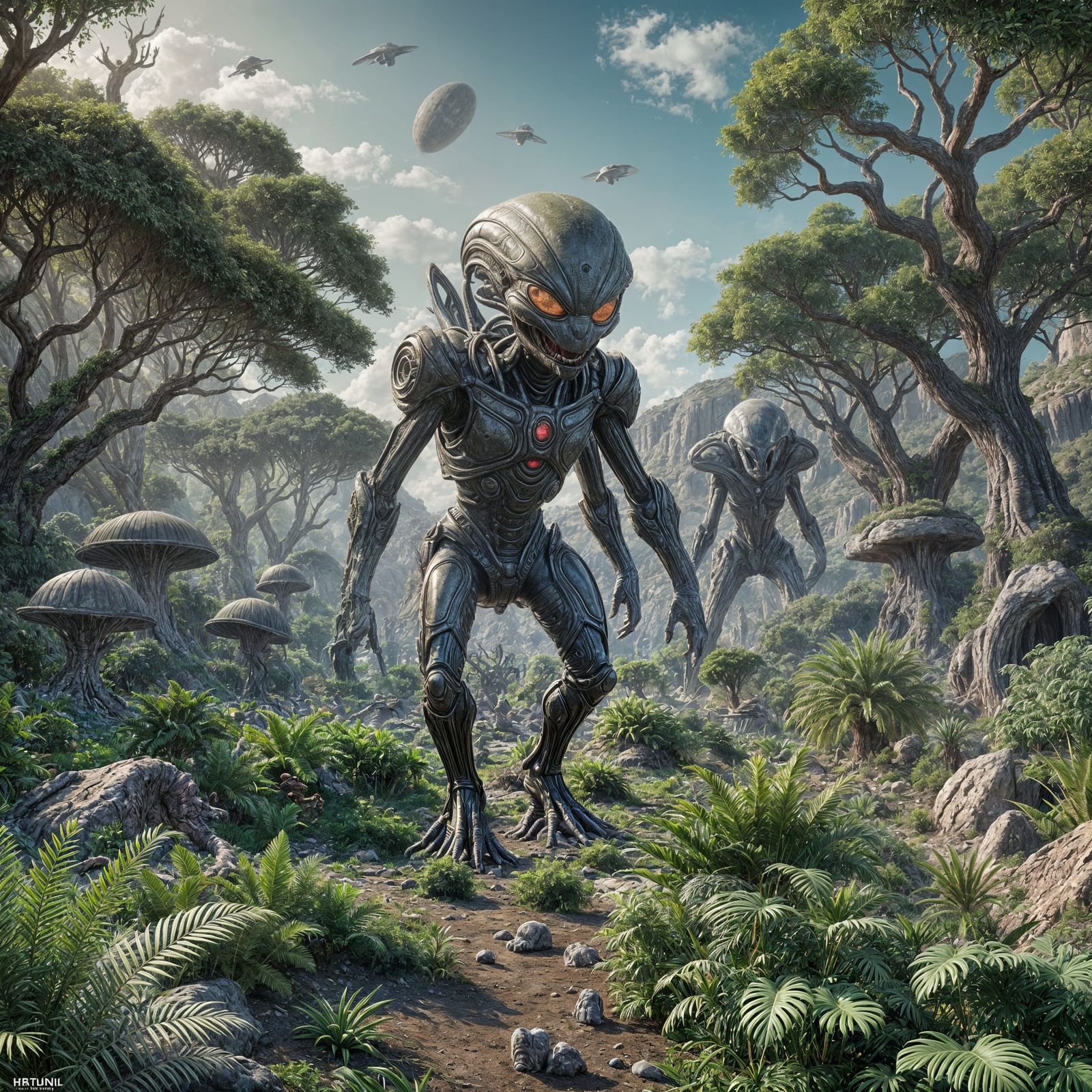 We've crashed on an alien planet. If you get this message Do...