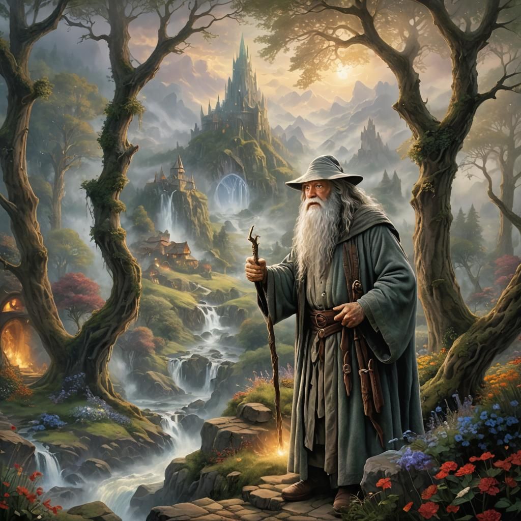 retrato Gandalf
