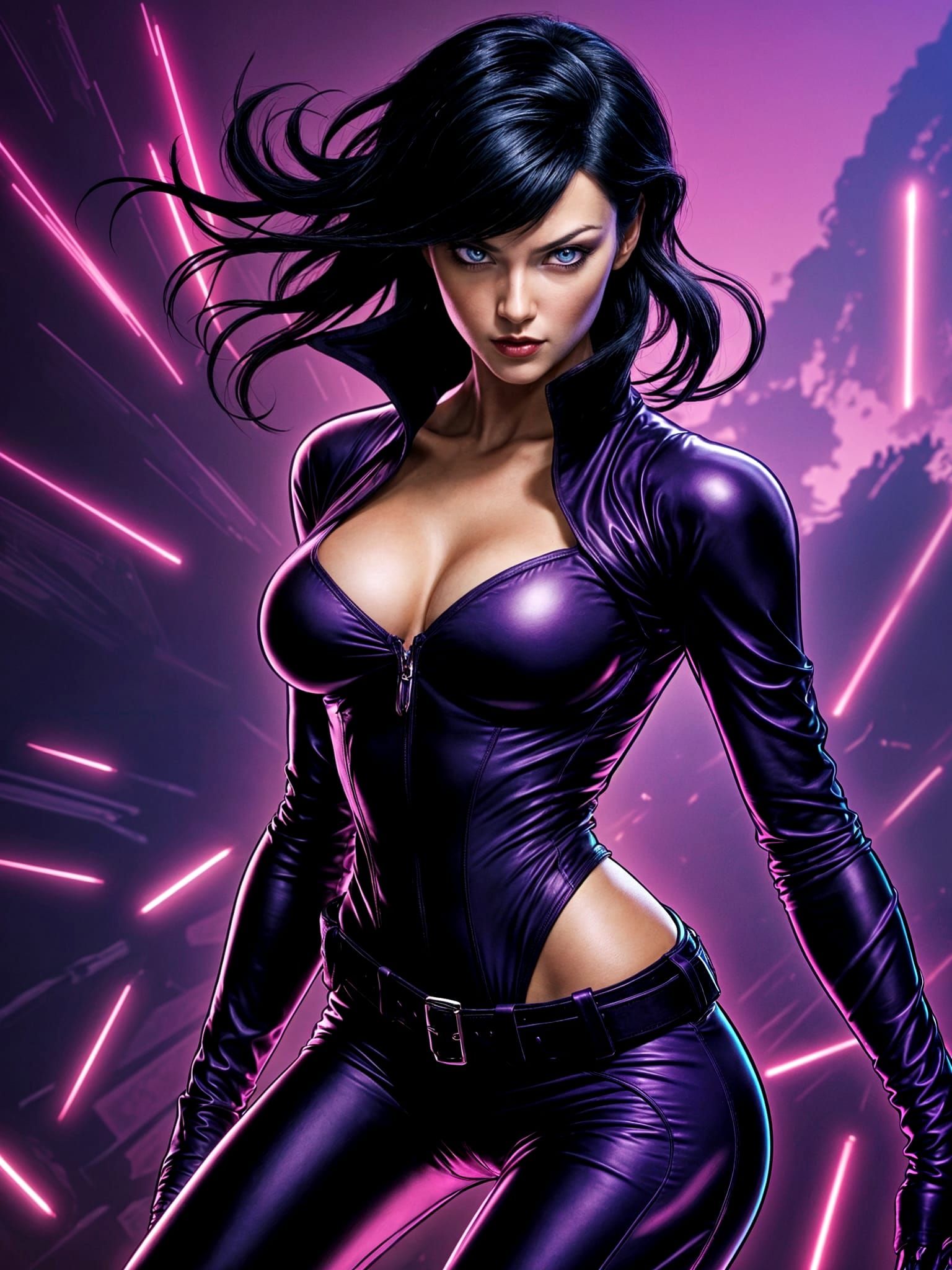 Juri Han in Dark Purple Regalia