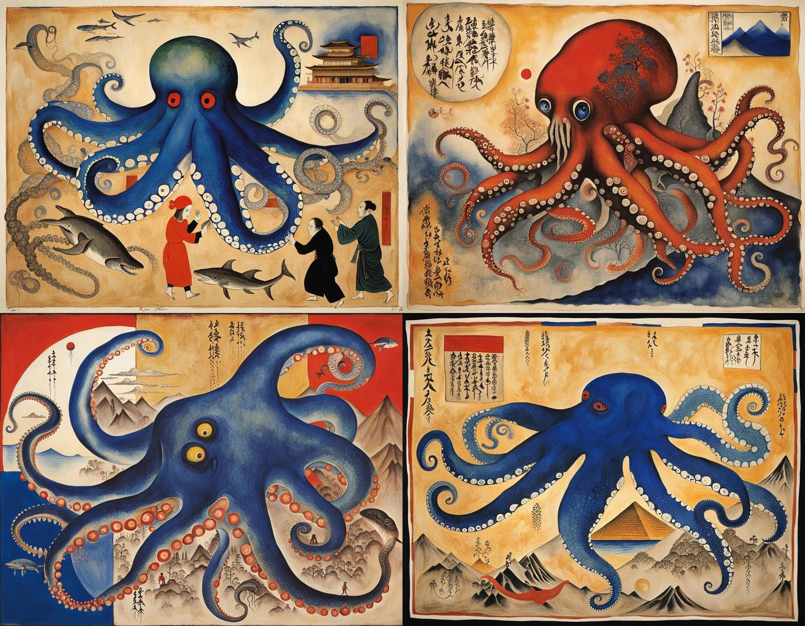 Surreal Hybrid Creature in Bauhaus Style