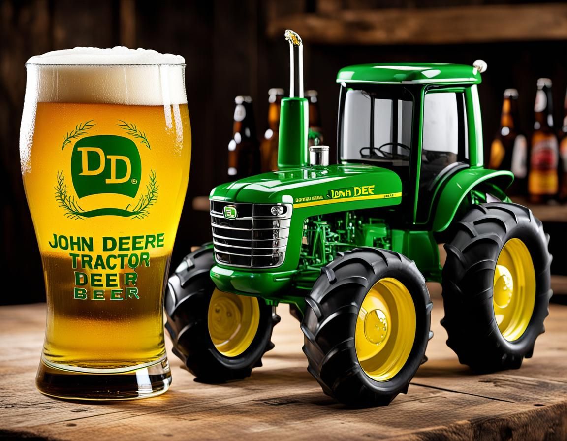 John Deere Tractor Deer Beer