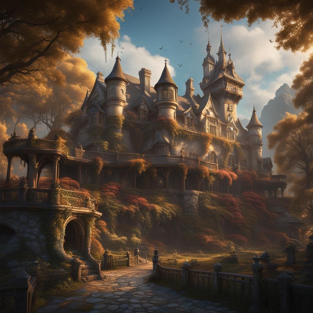 Fantastical Beauty in Detailed Matte Painting