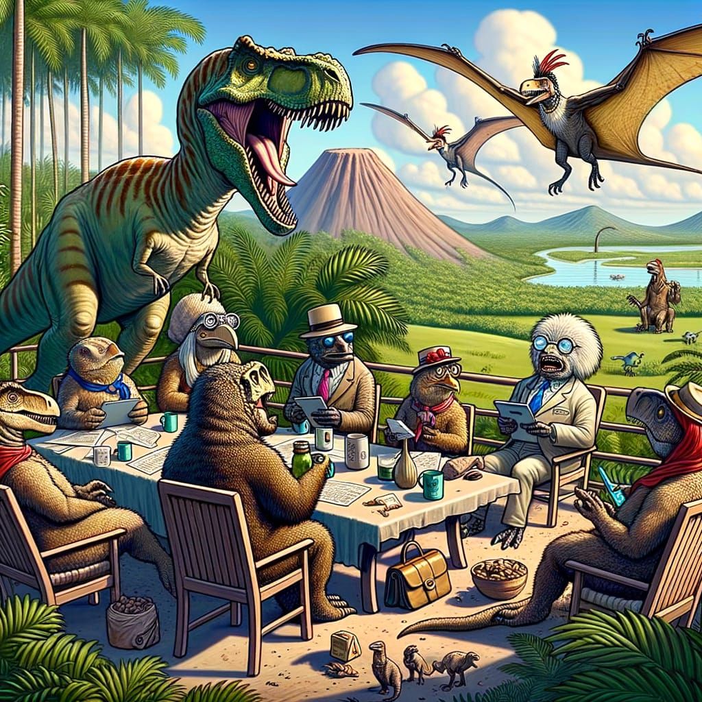 Pandemonium at the Prehistoric PTA Meeting