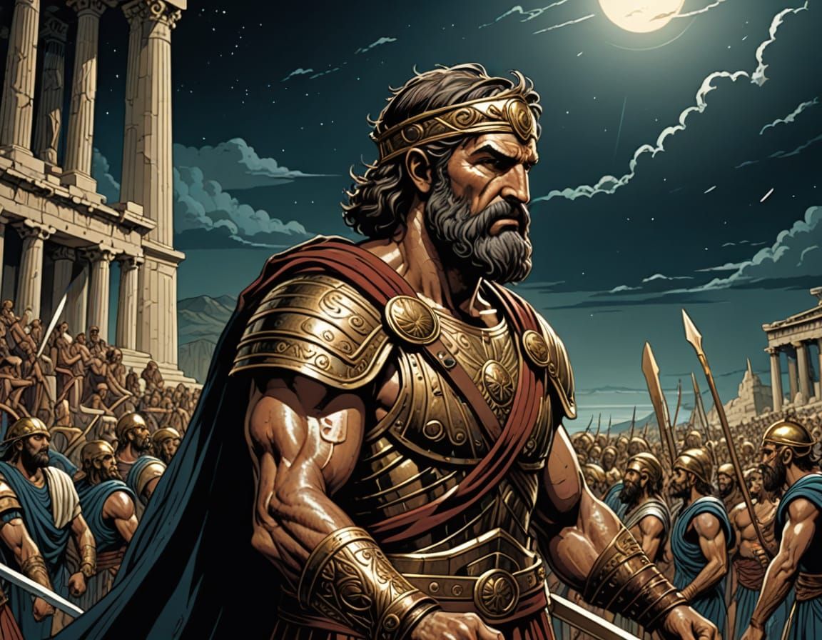 Odysseus in Ancient Greece Comic Art