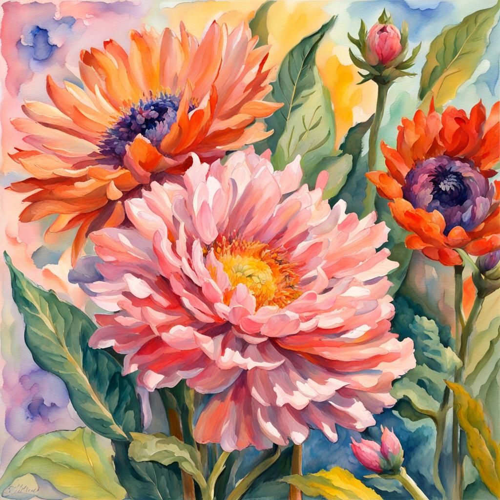 Gouache Painting: Beauty, Kindness, and Truth Alive