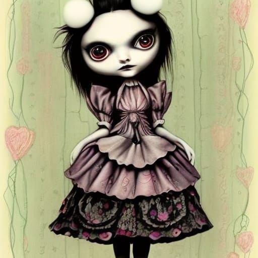 Gothic Alice in Wonderland Portrait