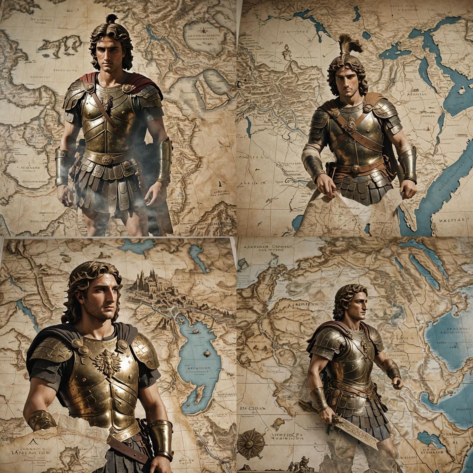 Alexander the Great: Macro Image with Conquest Map