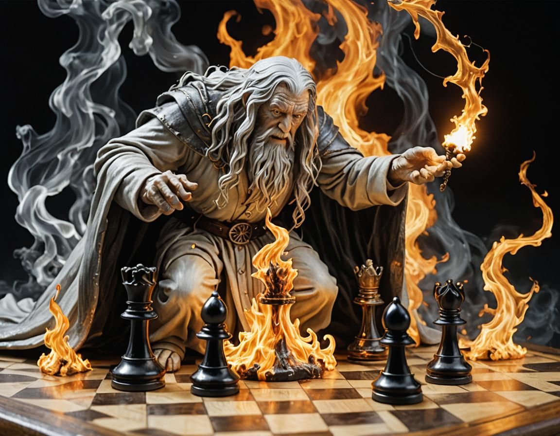 Gandalf vs Balrog Chess Game