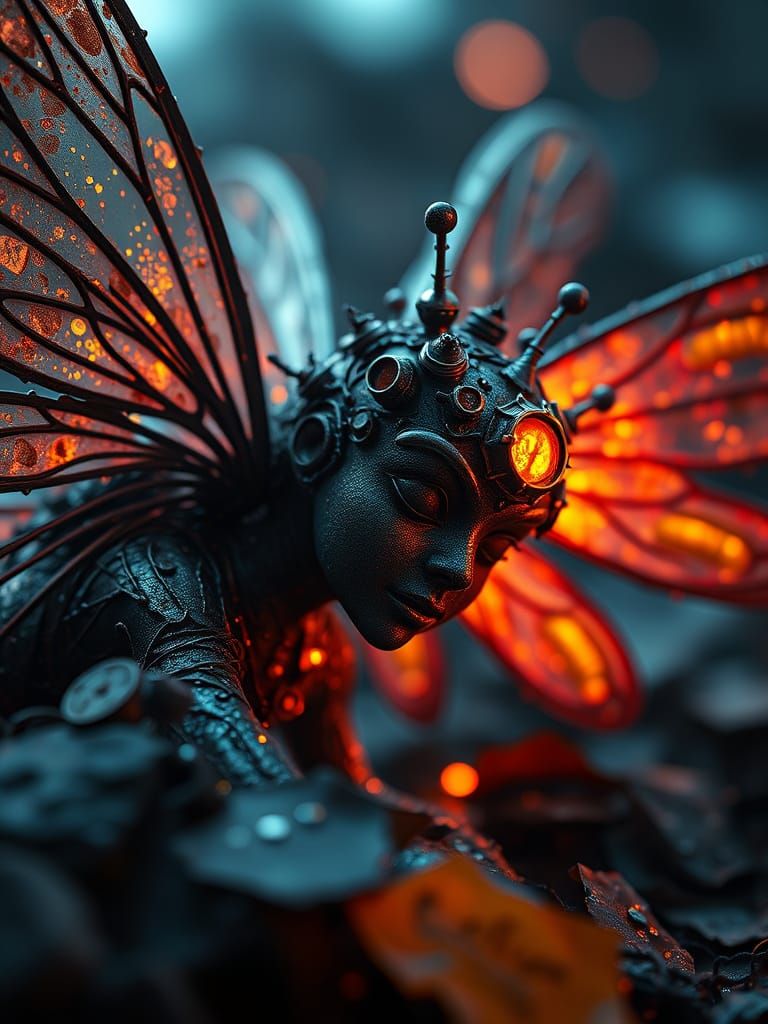 Radioactive Fairy in Digital Matte Painting