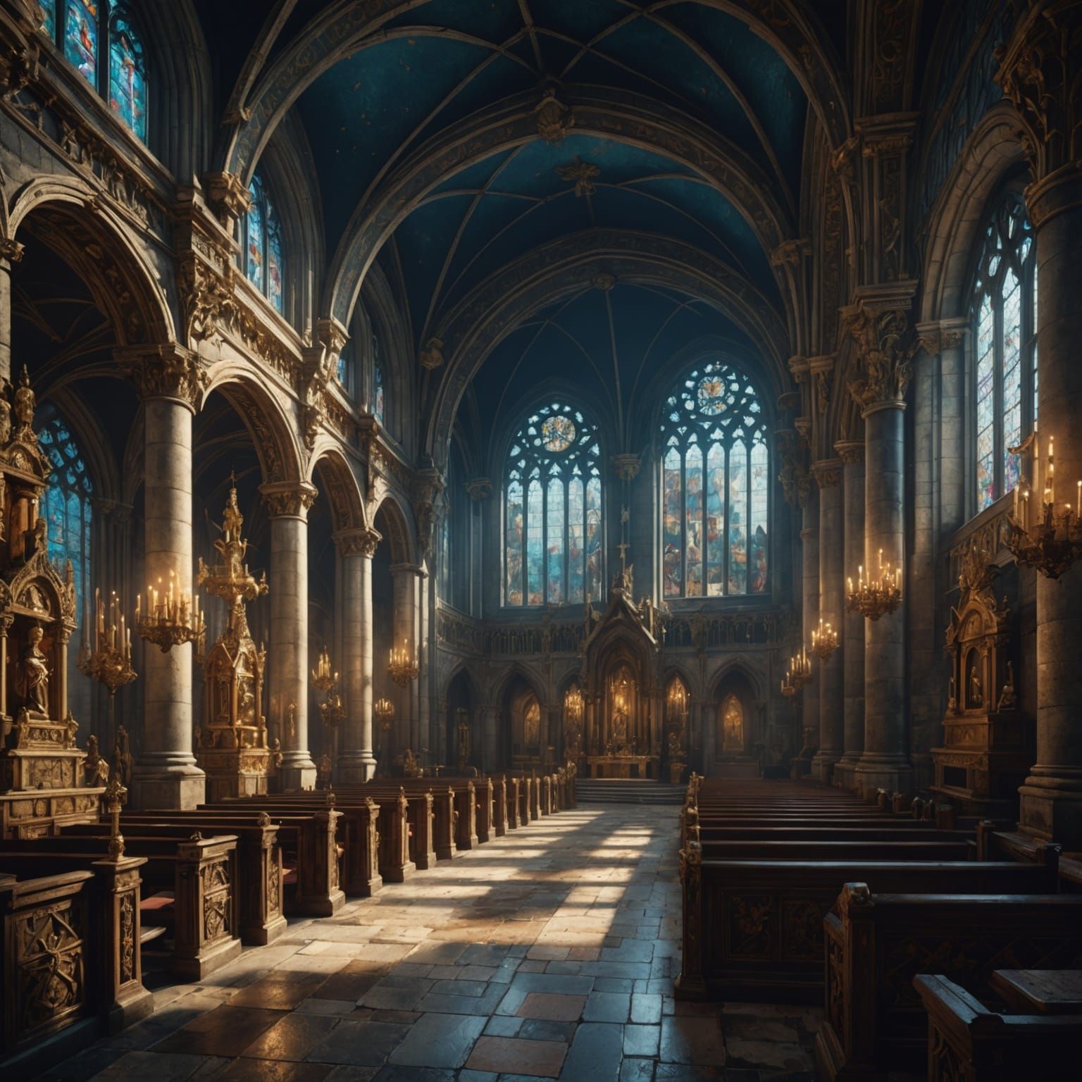 Saints of the Church: Detailed Matte Painting