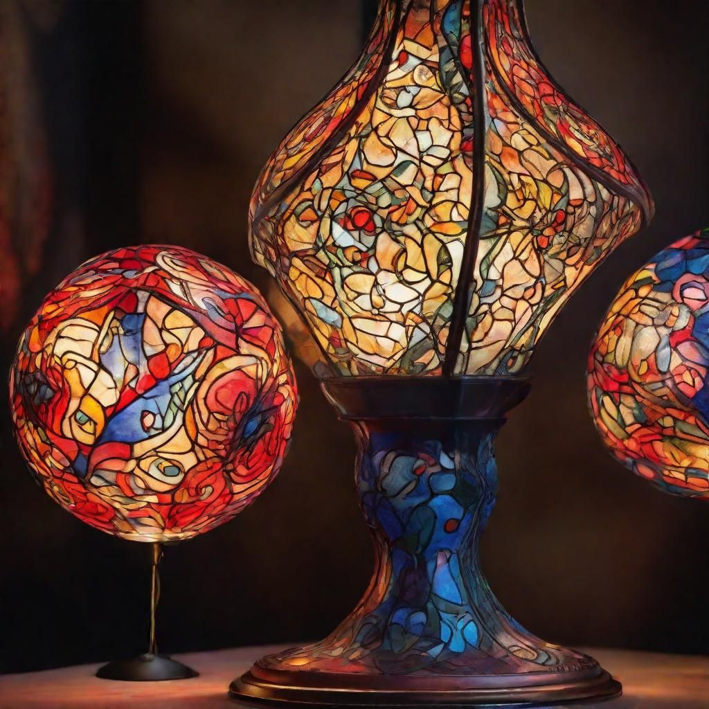 Surreal Vampire Lamp in Avant-Garde Style