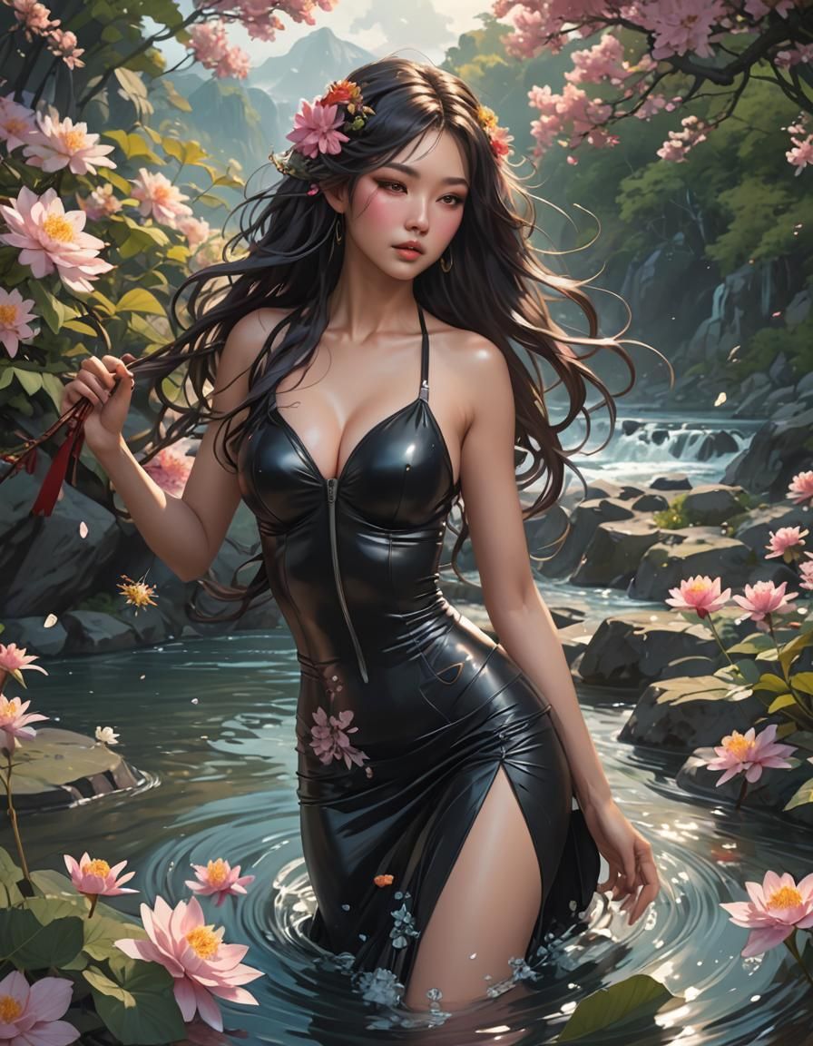 Japanese River Goddess