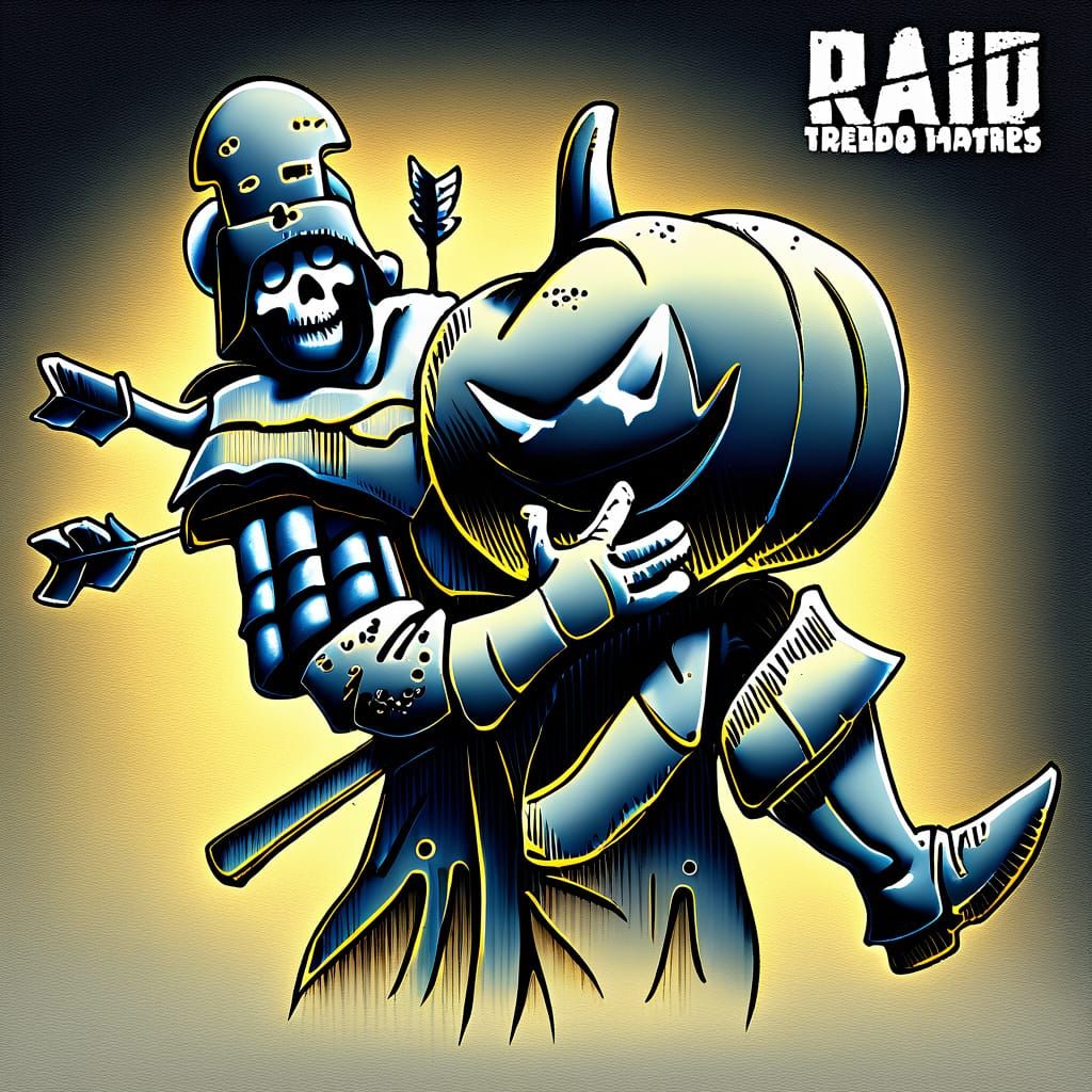 Gothic Skeleton in Dark Room Watercolor Illustration