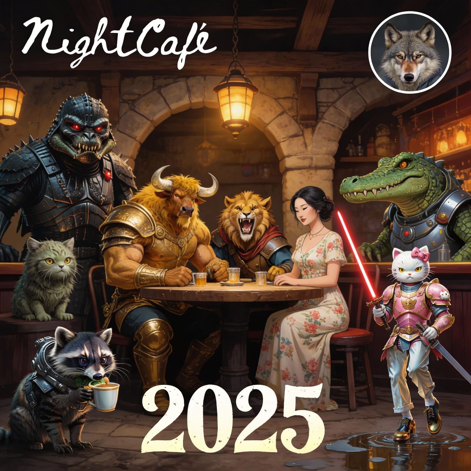 AI Art Collage Celebrating 2025 Creations