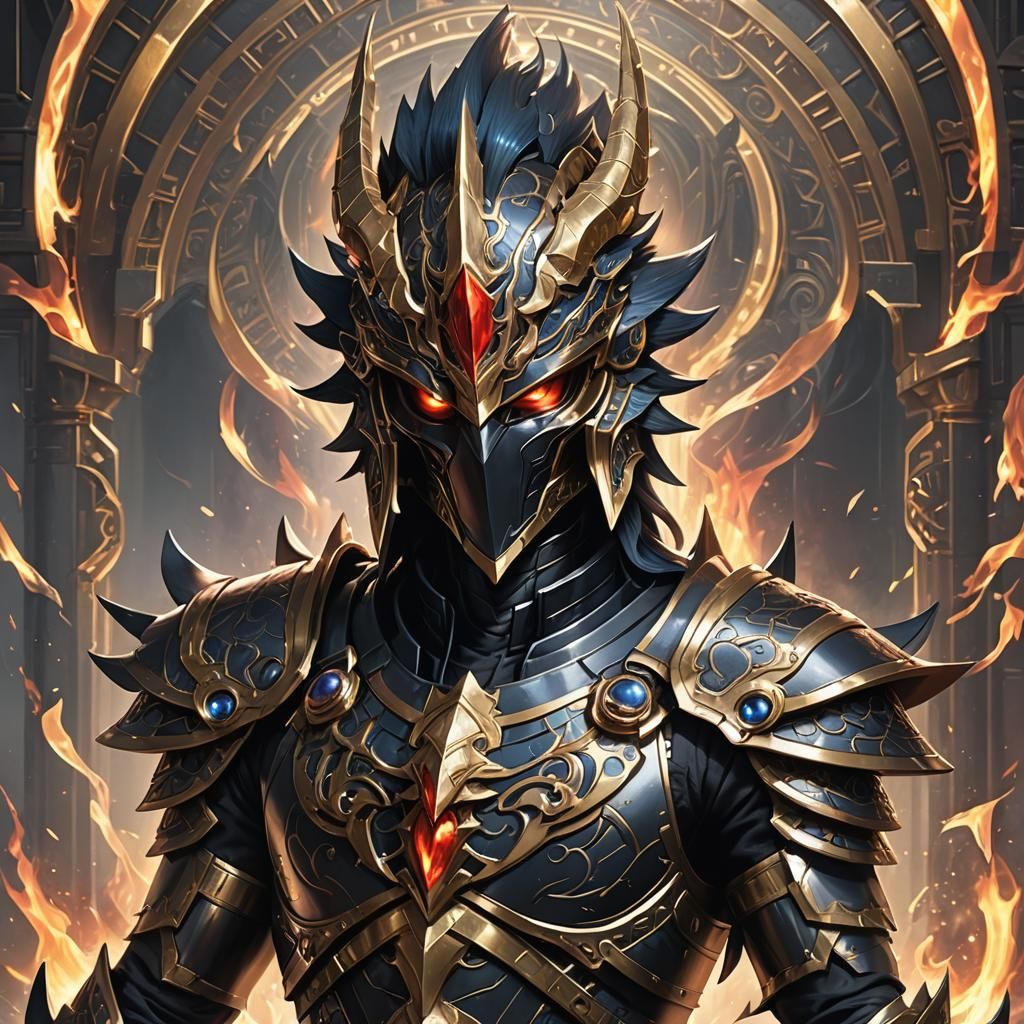 Dragon Armor Portrait in Hyperdetailed Concept Art