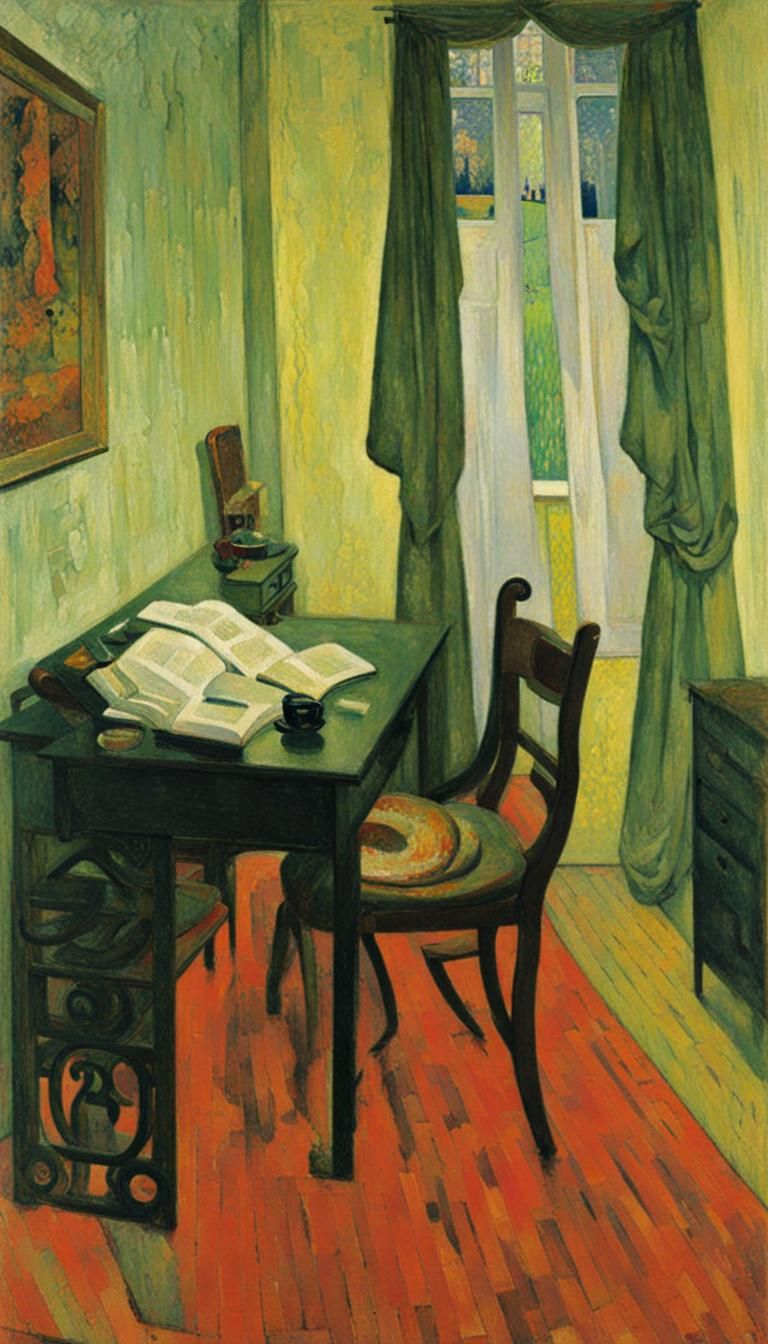 Abstract Room in Kupka Style