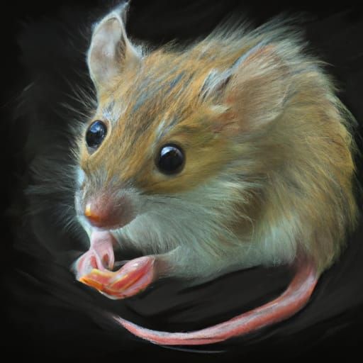 Pet Mouse in Oil Paint Style