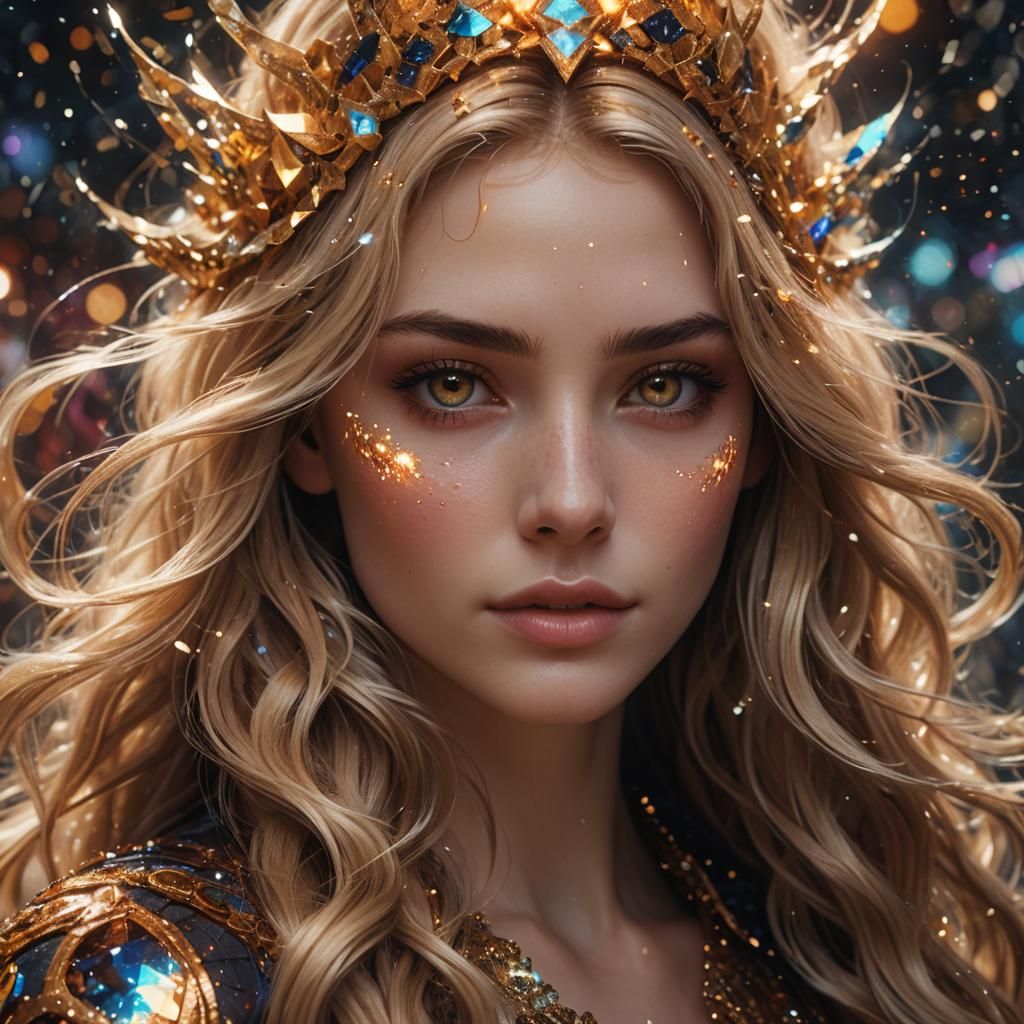 Magical Woman Portrait in Fantasy Concept Art