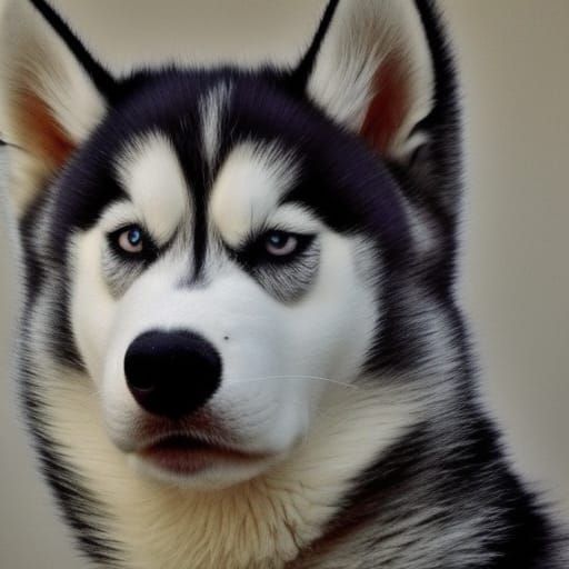 AI Generated Image of a Husky