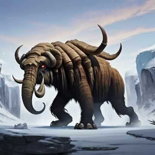 Surreal Spider Mammoth from the Ice Age