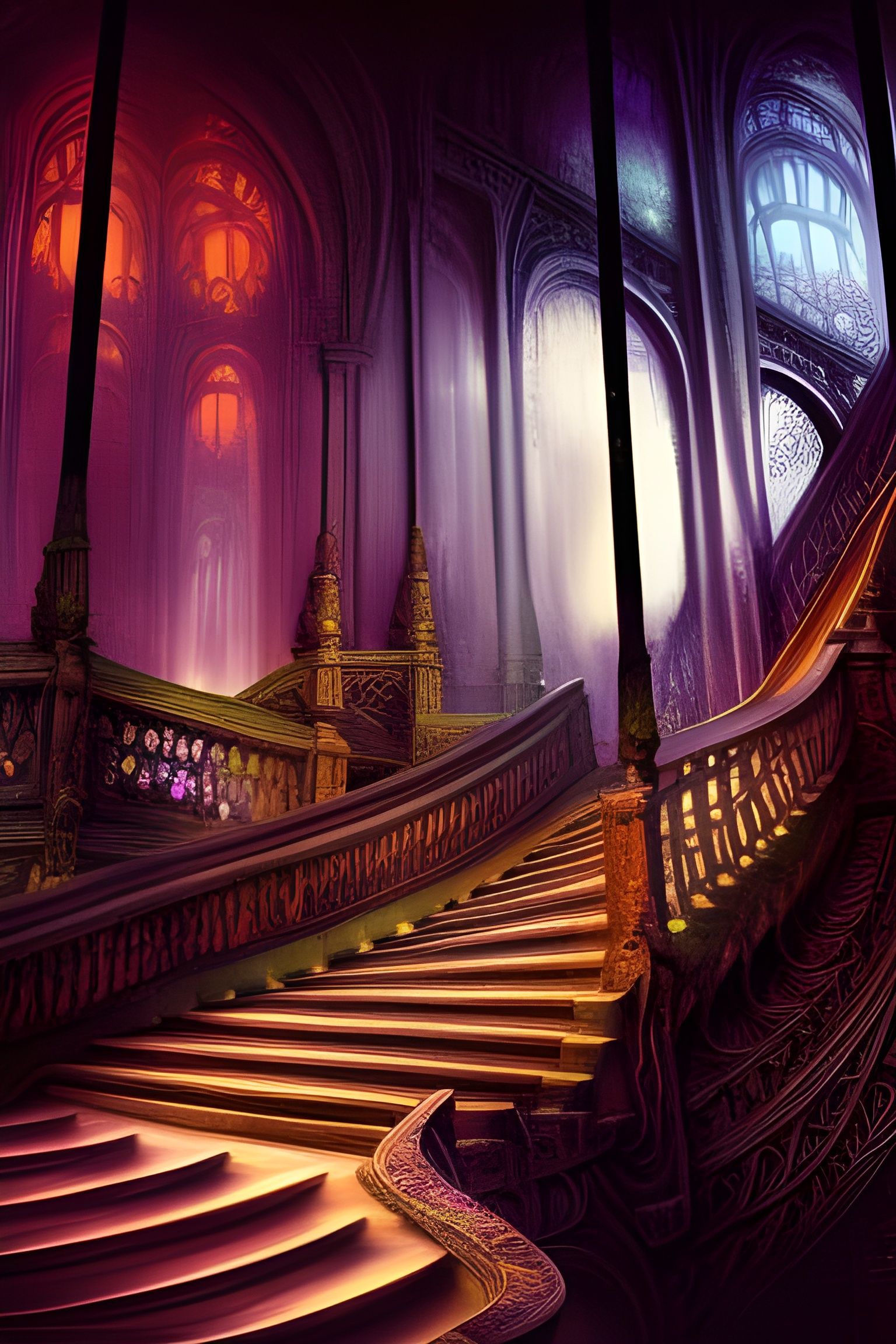 Staircase into the Mind: Epic Digital Matte Painting