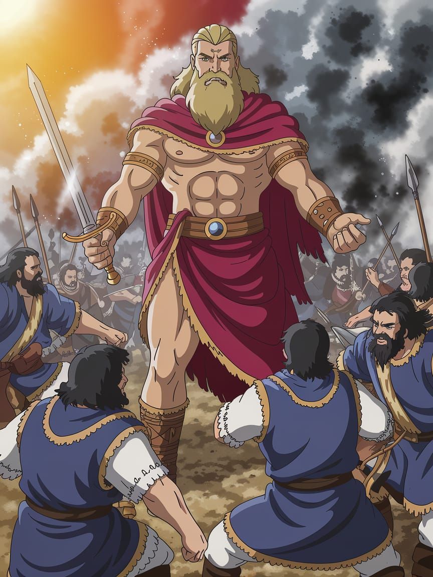 Perun: Slavic God of Thunder in Anime Battle Scene