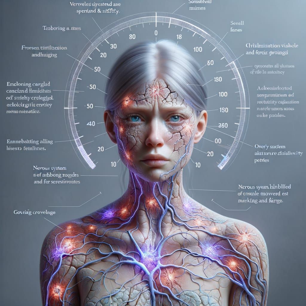 Hyper-Realistic Portrait of Fibromyalgia