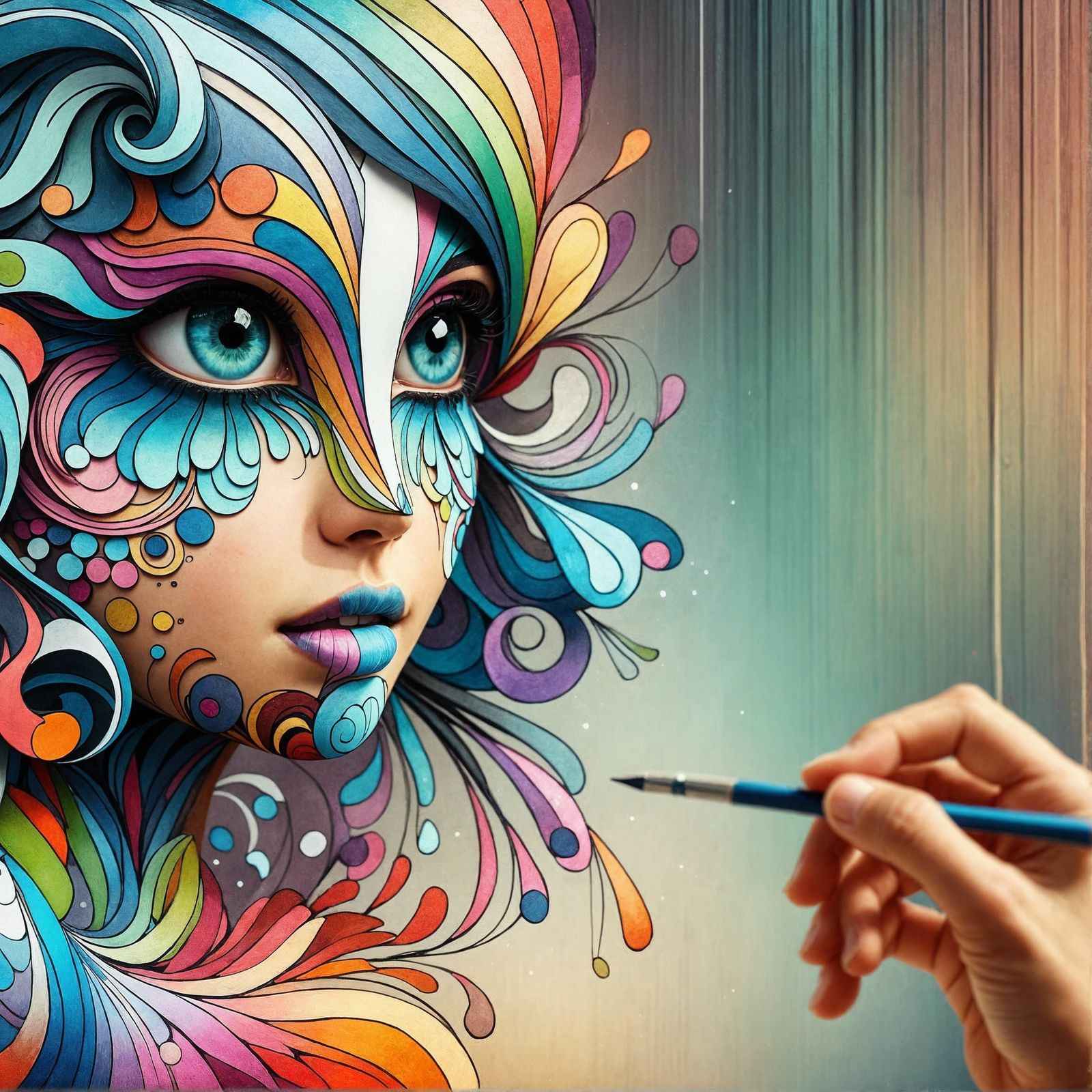 Whimsical Character Displaying Spectrum of Emotions