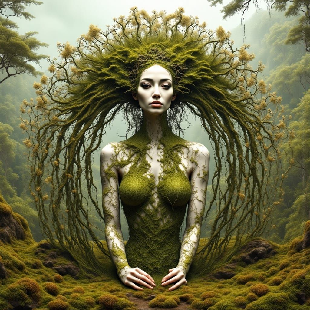 Ethereal Whimsy in Fibonacci Forest