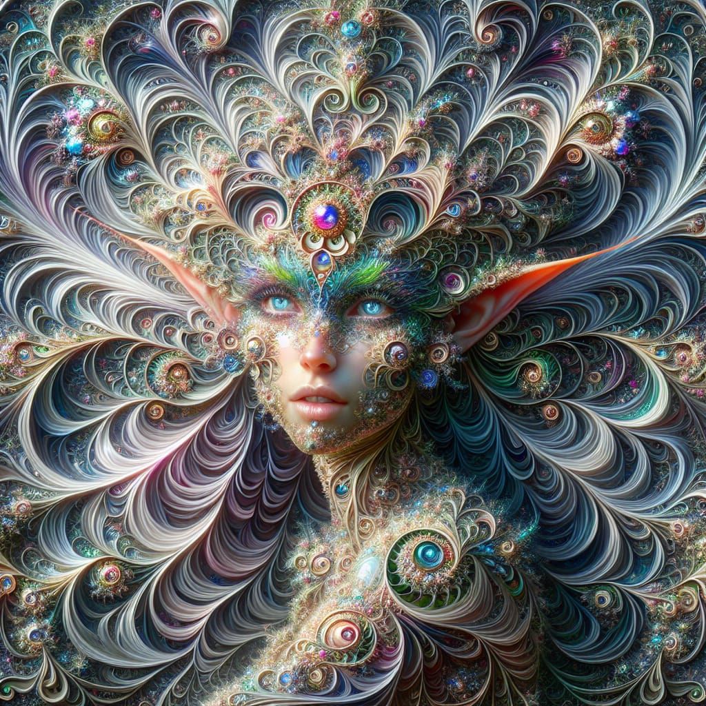 Kaleidoscopic Elf Living Art