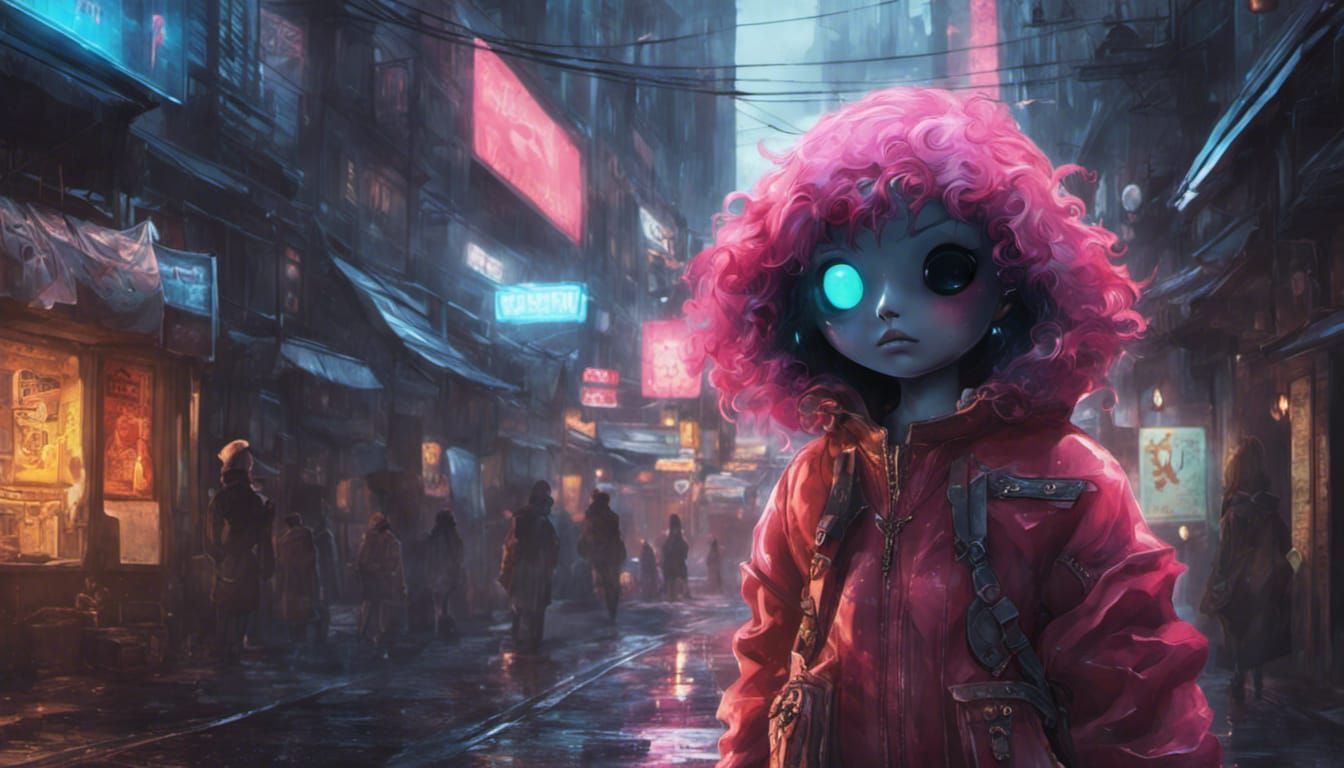 Neo Tokyo Android Girl