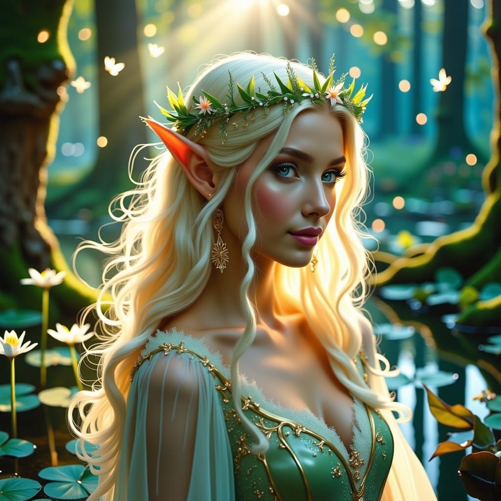 Ethereal Enchanted Elf with Sublime Magic