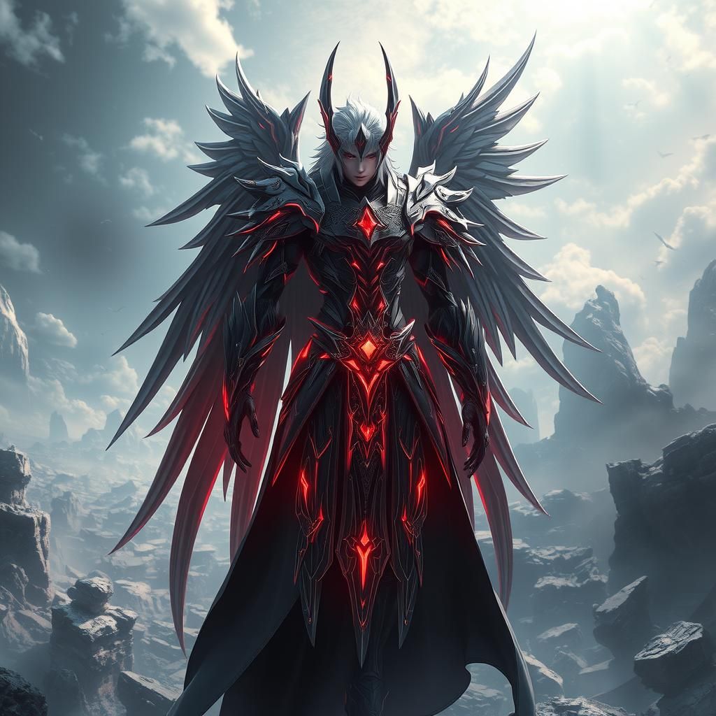 Sephiroth: One-Winged Angel in Mystical Realm