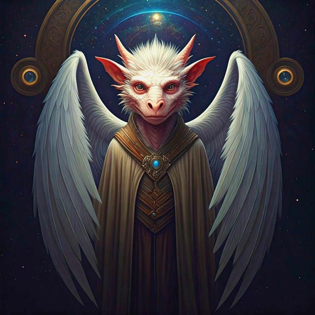 Kobold Ascends to Godhood in Art Nouveau Style