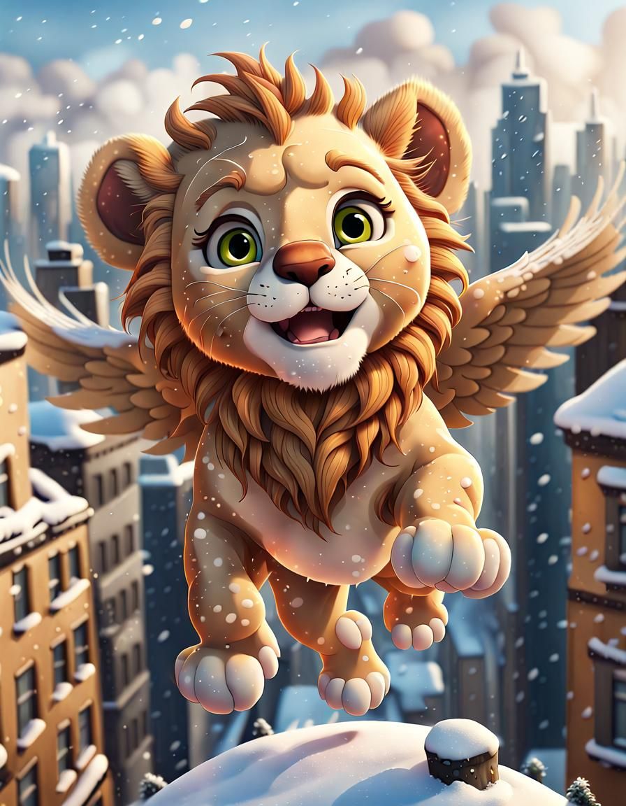 Over the city