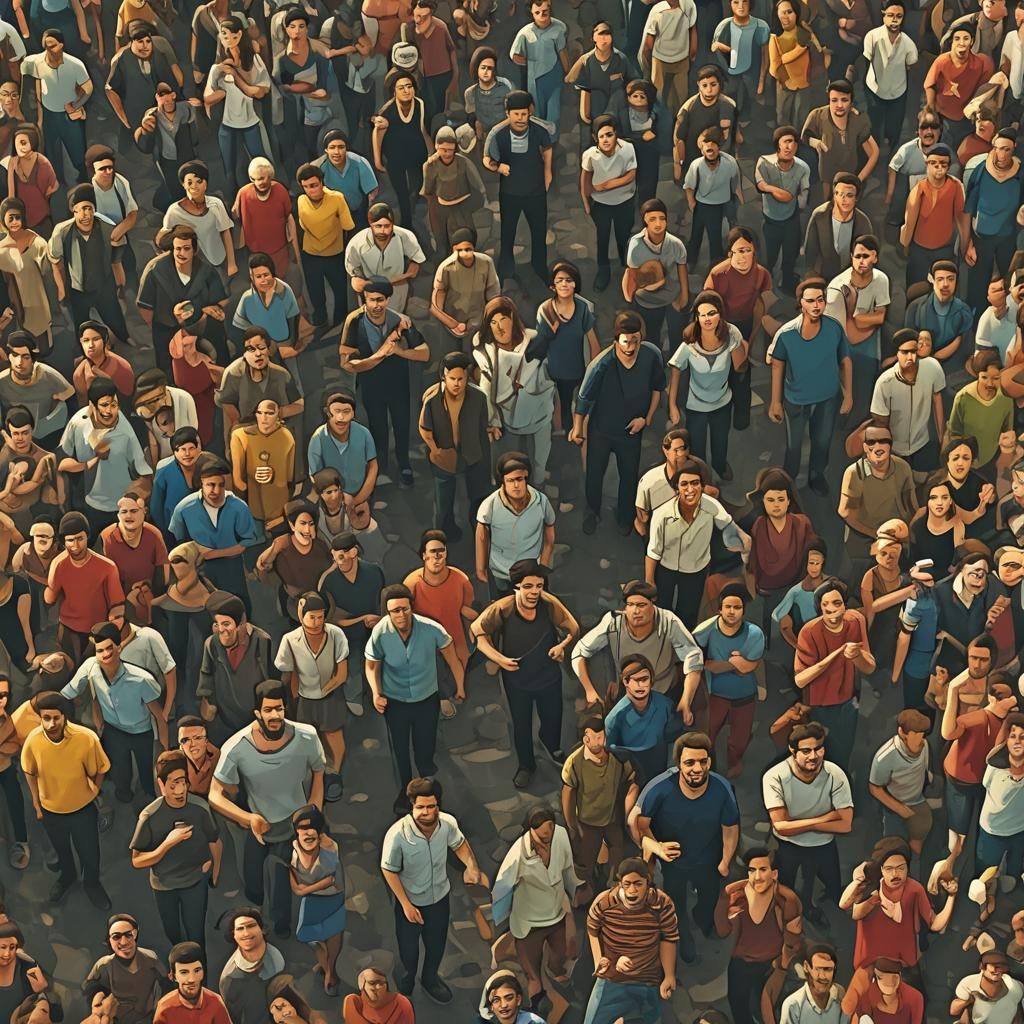 Animated Group Leaving Nightclub at Dawn: Cinematic Film