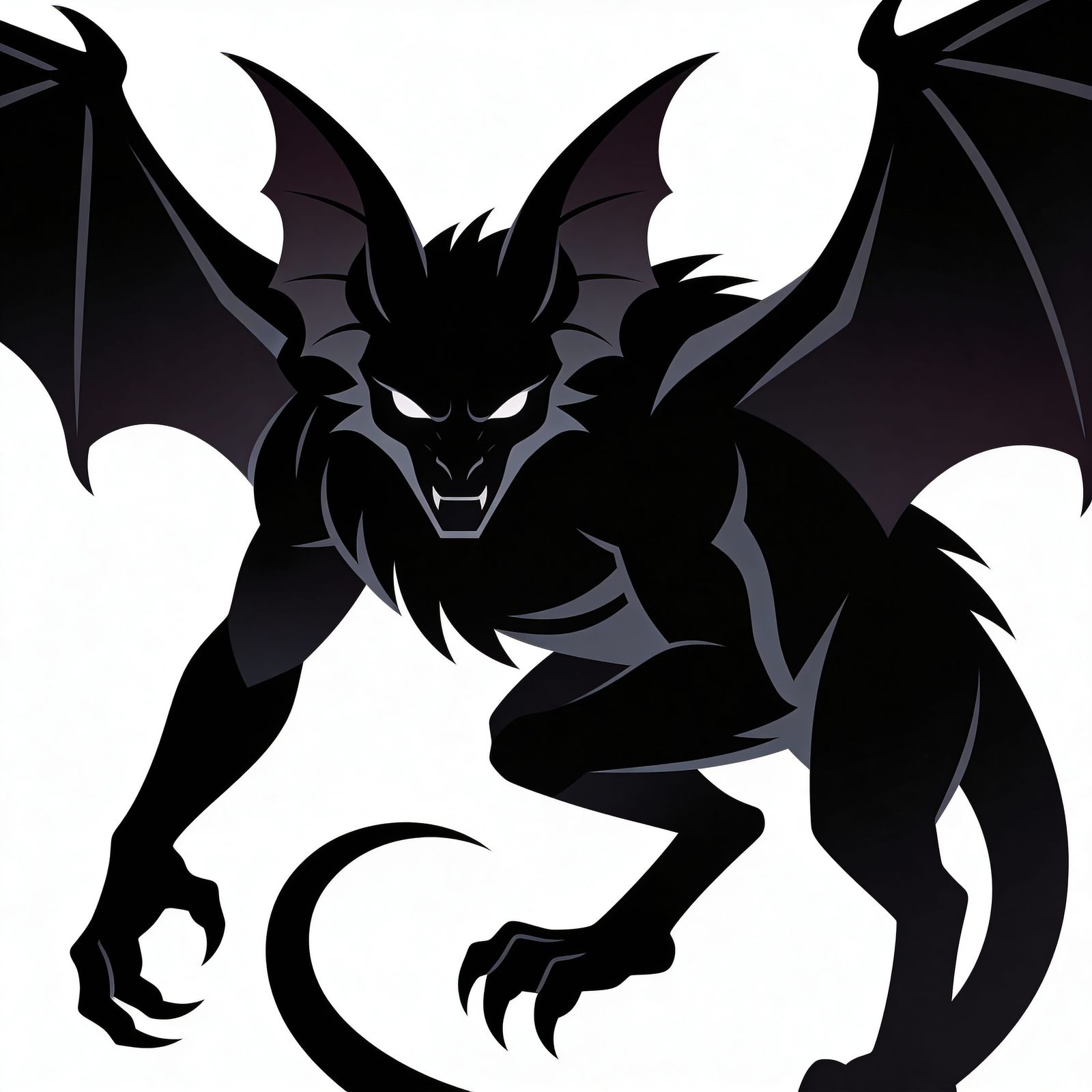 Gothic Bat Creature Vector Art