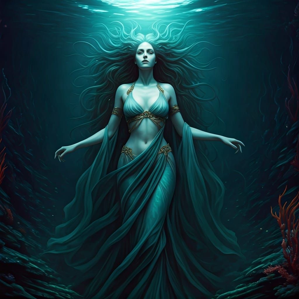 Medea, Goddess of the Deep in Dark Style