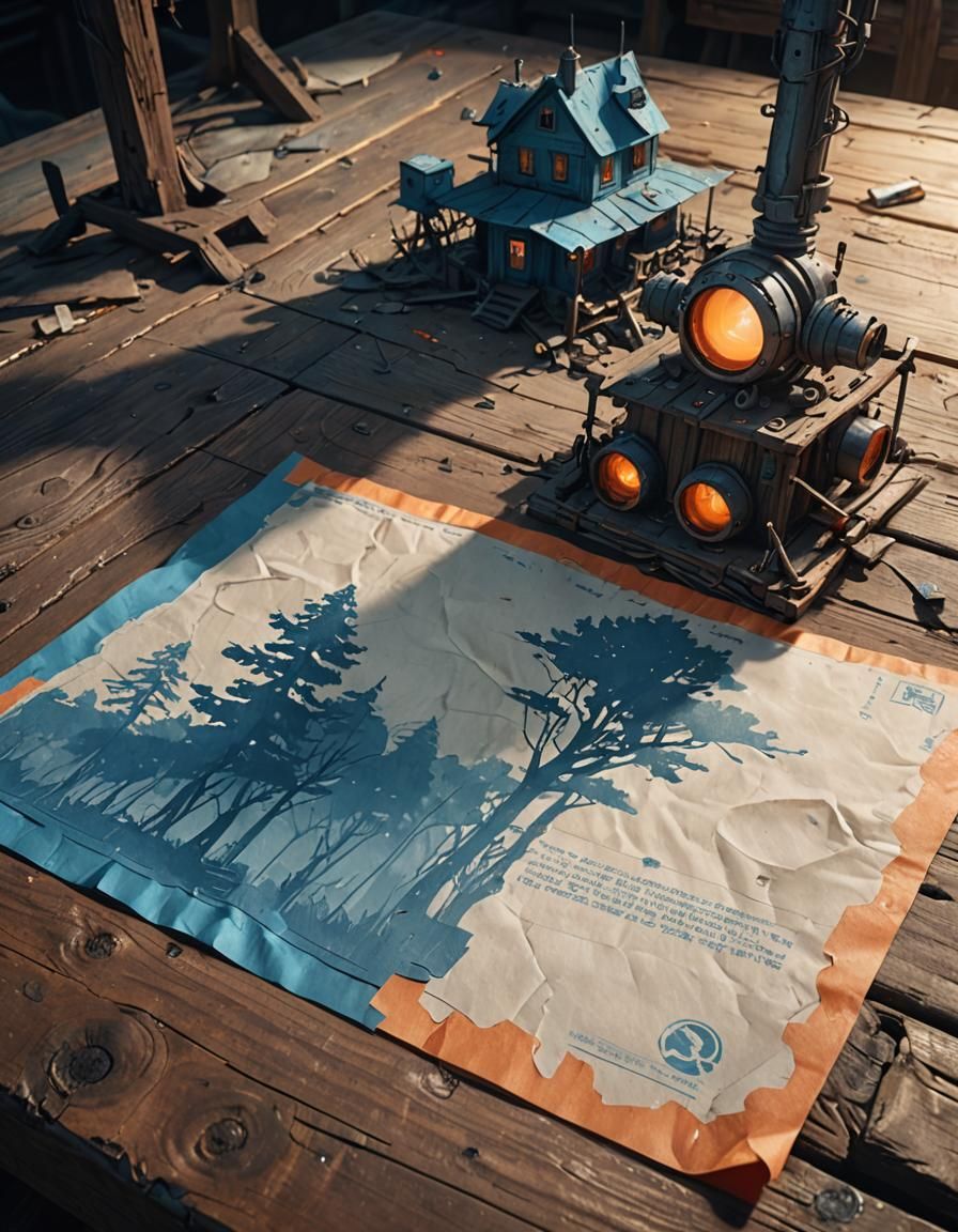 Paper on Rickety Table: Fantasy Concept Art