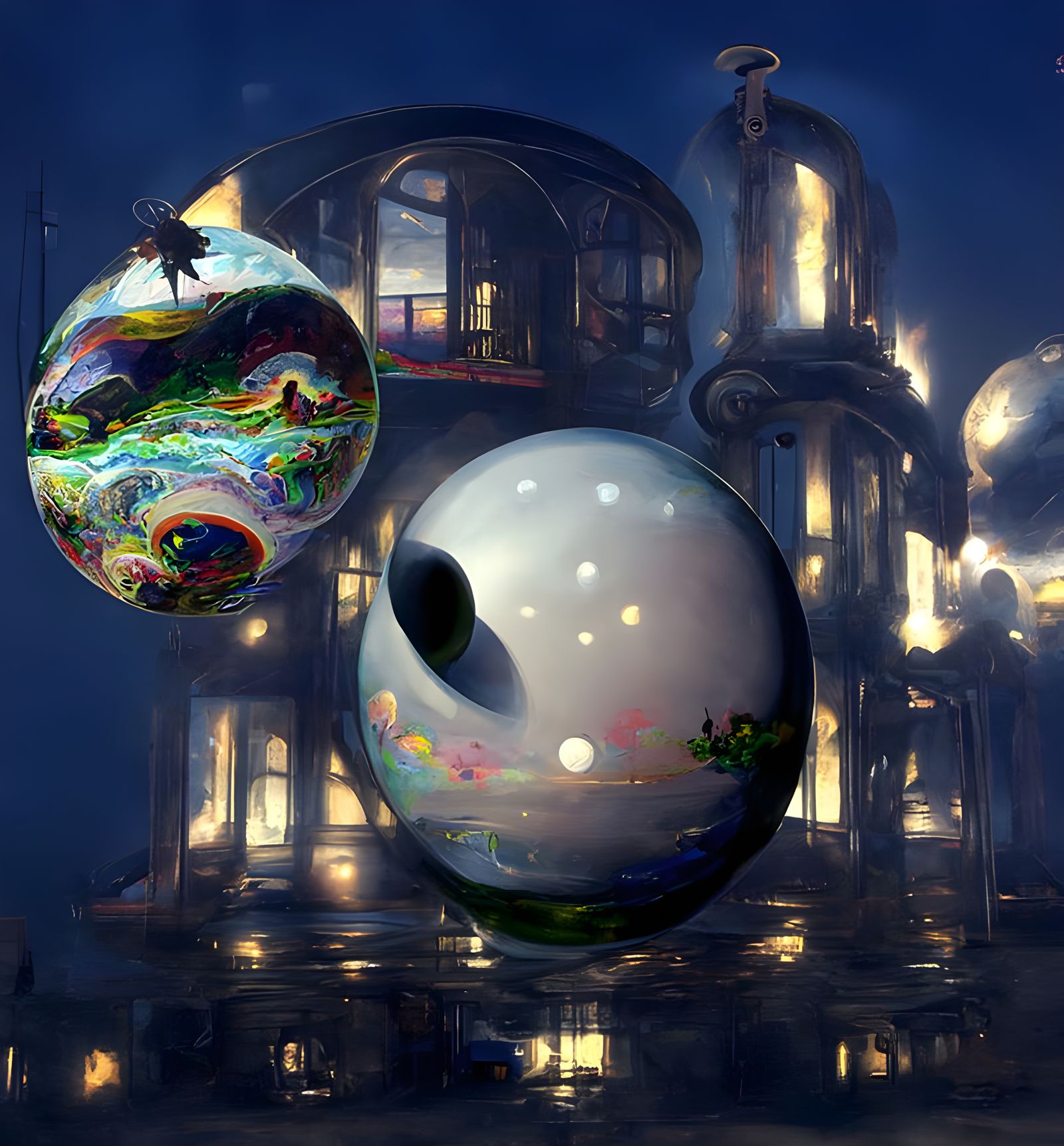 Psychedelic Dream House with Luminous Universe