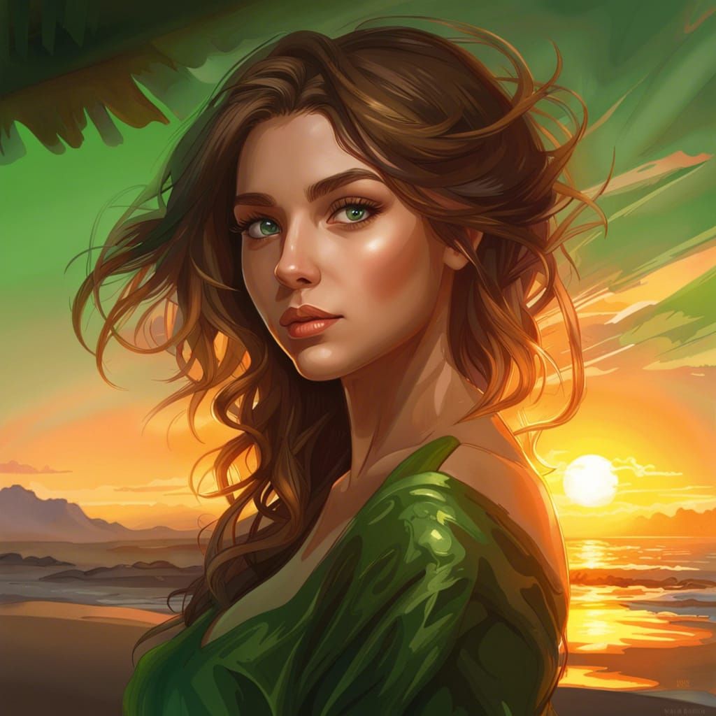 Stunning Girl Portrait with Dynamic Lighting