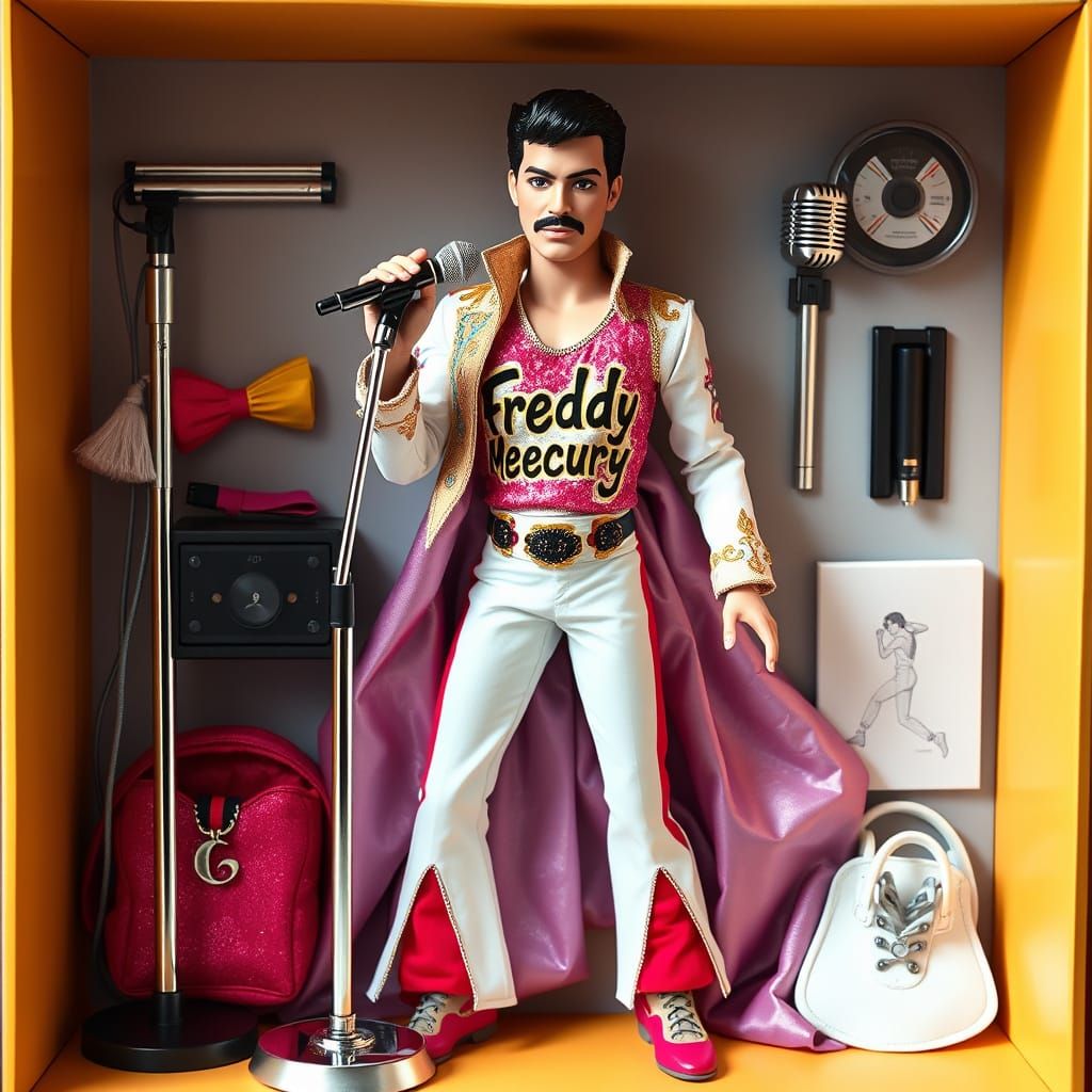 Rockstar Barbie Inspired by Freddy Mercury