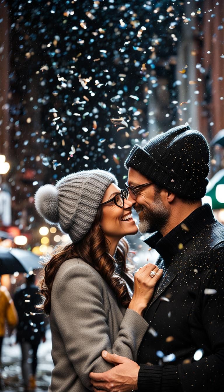 New Year's Eve Kiss in Times Square