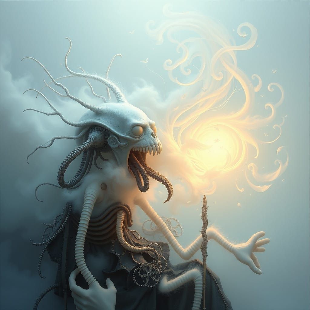 Whimsical Biomechanical Dreamscape