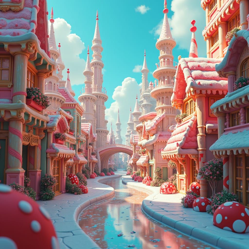 Sweet Metropolis: A High-Fantasy Candy City