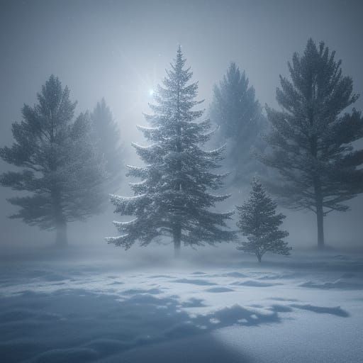 Ethereal Winter Kingdom in Hyper-Realistic Digital Art