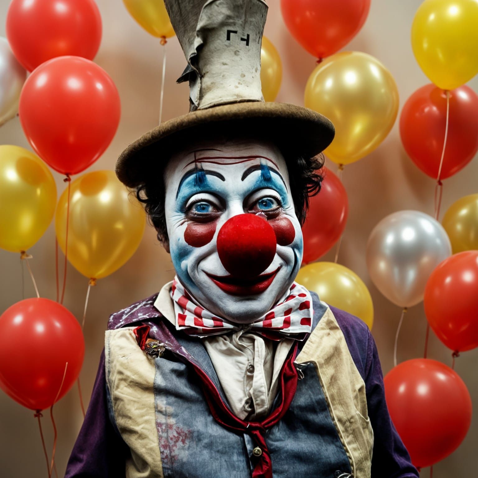 Hyperrealistic Clown Doctor in Cinematic Style