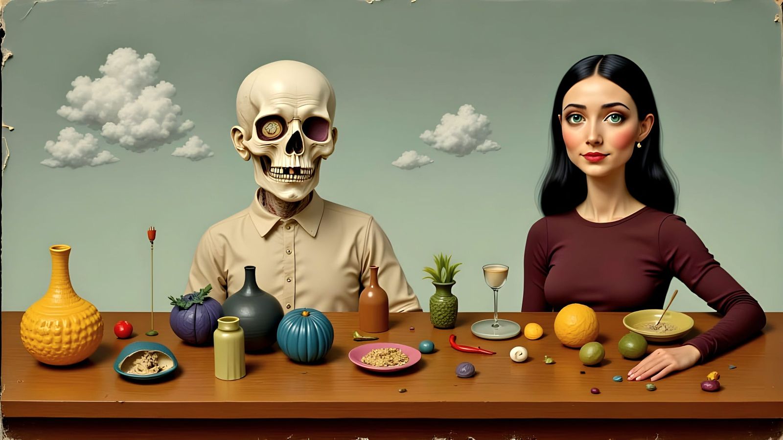 Colorful Pareidolia Objects in 3D Textured Layers