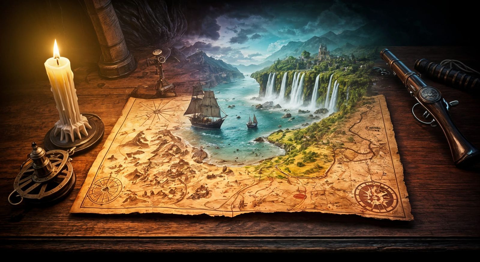 Ancient Map Illuminates Treasure Island Secrets