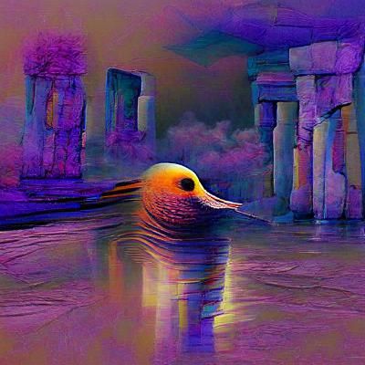 Ethereal Figure Emerges from End of Time